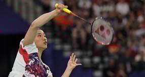 배드민턴 여자단식 세계랭킹 1위 안세영이 인도 뉴델리 인디라 간디 스포츠 콤플렉스에서 열린 '세계배드민턴연맹(BWF) 인도오픈(슈퍼 750)' 32강에서 오쿠하라 노조미를 이겼다. 사진은 2024년 8월5일 프랑스 파리 포르트 드 라 샤펠 아레나에서 열린 배드민턴 여자 단식 금메달 결정전에 출전한 안세영의 모습. /사진=로이터