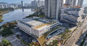  문화체육관광부가 '국제회의복합지구'로 승인한 210만㎡ 규모 수원컨벤션센터 일대 전경. /사진제공=수원시