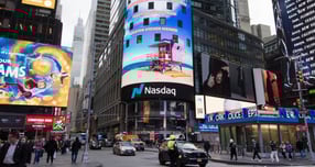 미국 뉴욕 타임스스퀘어 나스닥 마켓사이트/사진=머니투데이