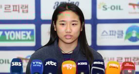 배드민턴 여자단식 세계랭킹 1위 안세영이 2026 세계배드민턴연맹(BWF) 월드 투어 슈퍼1000 말레이시아오픈과 슈퍼 750 인도오픈 우승 후 귀국했다. 사진은 안세영이 지난 19일 인천국제공항을 통해 귀국해 소감을 전한 모습. /사진=뉴스