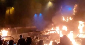 이란 정부가 반정부 시위가 종결됐다며 선동가들은 처벌받을 것이라고 밝혔다. 사진은 지난 9일(현지시각) SNS를 통해 공개된 이란 테헤란 반정부 시위 현장의 모습. /사진=로이터