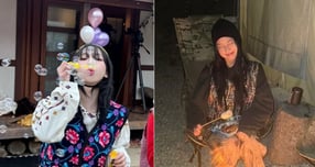  '김장 조끼'로 알려진, 꽃무늬 누빔 조끼가 해외 명품 브랜드 홈페이지.에 등장해 관심이 모아졌다. /사진=카리나, 제니 인스타그램