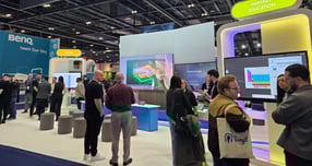 삼성전자가 AI를 기반으로한 몰입형·참여형 학습 환경을 유럽 최대 교육 기술 전시회에서 선보였다. 사진은 'Bett 2026'에 마련된 삼성전자 전시 공간 모습. /사진제공=삼성전자