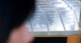 사진은 지난해 12월11일 서울의 한 금은방에 실버바가 전시돼 있는 모습./사진=뉴스