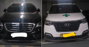 파주 지역의 한 LH 임대아파트 주차장에 불법 주차중인 차량들./출처=보배드림 