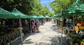 지난해 운영한 직거래장터 모습. /사진제공=안성시