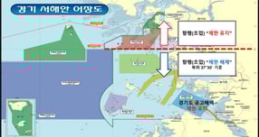 야간 조업 규제가 완화된 경기도 서해 연안 어장도. /사진제공=경기도