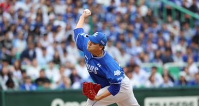 삼성 라이온즈 김태훈이 첫 자유계약선수 자격을 얻었으나 전망이 어둡다. 사진은 삼성에서 활약한 김태훈. /사진=뉴시스