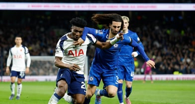 가나 축구대표팀 에이스 모하메드 쿠두스가 부상으로 11월 A매치에 결장한다. 사진은 토트넘 홋스퍼에서 활약 중인 쿠두스(왼쪽). /사진=로이터