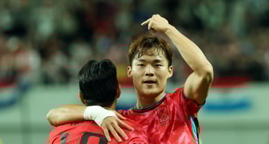 가나전에 선발 출전하는 오현규가 소속팀과 대표팀 합쳐 네 경기 연속골에 도전한다. 사진은 한국 축구대표팀에서 활약 중인 오현규. /사진=뉴스