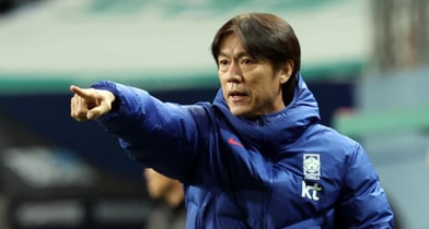 홍명보 감독이 이끄는 한국축구대표팀이 사상 첫 포트2 진입에 성공했다. 사진은 홍명보 한국대표팀 감독. /사진=뉴시스