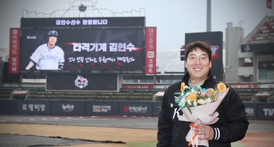 KT위즈 김현수가 자유계약선수 총액 3위를 유지했다. 사진은 25일 세 번째 FA를 마친 김현수. /사진=KT위즈 제공