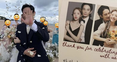 배우 온주완과 걸스데이 출신 배우 방민아가 발리에서 로맨틱한 결혼식을 올렸다. 사진은 배우 온주완과 걸그룹 걸스데이 출신 배우 방민아의 발리 결혼식 모습. /사진=SNS 캡처