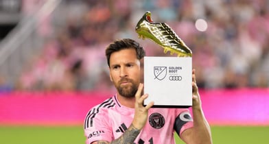 리오넬 메시가 미국 메이저리그사커 정규시즌 MVP를 차지했다. 사진은 2025시즌 MLS 득점왕을 차지한 메시. /사진=로이터