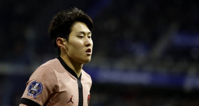 이강인이 허벅지 부상으로 몇 주 동안 경기에 나서지 못할 전망이다. /사진=로이터