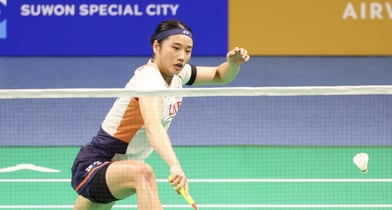 여자 배드민턴 세계 최강 안세영이 중국 항저우 올림픽 스포츠센터에서 열린 2025 세계배드민턴연맹(BWF) 월드 투어 파이널스 여자단식 4강에서 세계 3위 야마구치를 2-0으로 꺾었다. 사진은 안 세영이 지난 9월 경기 수원실내체육관에서 열린 2025 세계배드민턴연맹(BWF) 월드 투어 슈퍼 500 코리아오픈 여자 단식 결승전에 나섰던 모습. /사진=뉴시스