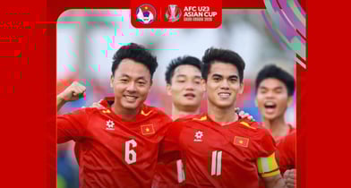 김상식 감독이 이끄는 베트남 23세 이하(U23) 축구대표팀이 2026 아시아축구연맹(AFC) U23 아시안컵에서 키르키스스탄을 꺾고 2연승을 내달렸다. /사진=베트남축구협회 공식 페이스북 캡처
