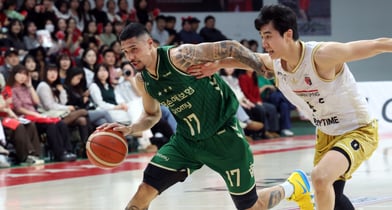 사진은 지난달 25일 안양 정관장과 원주 DB의 경기에서 원주 DB 이선 알바노가 드리블을 하는 모습. /사진=뉴스