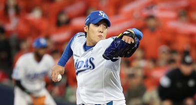 지난해 10월 대구 삼성라이온즈파크에서 열린 프로야구 2025 신한 SOL뱅크 KBO 플레이오프 4차전 한화 이글스와 삼성 라이온즈의 경기, 삼성 선발 원태인이 2회초 등판해 힘차게 공을 던지고 있다. /사진=뉴스