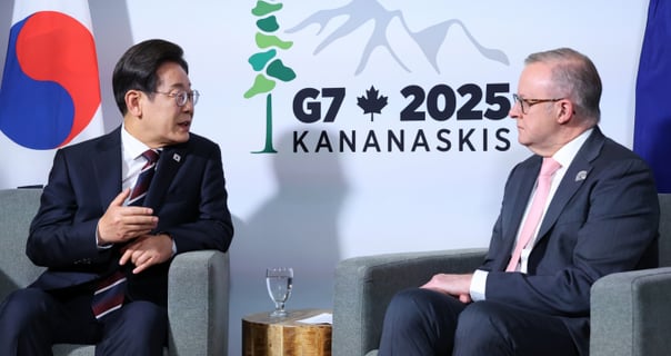 이재명 대통령, G7서 남아공·호주 정상과 연쇄 회담