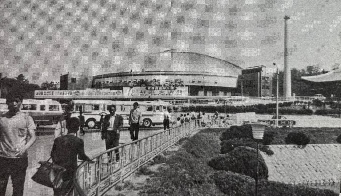 1962년 국내 실내 체육의 메카 장충체육관이 개관했다. 사진은 1971년 장충체육관의 모습. /사진=공유마당 