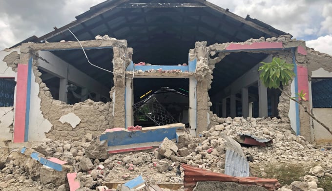 2010년 1월12일 오후 4시53분(이하 현지시각) 아이티에 규모 7.0 대지진이 발생했다. 사진은 2021년 8월16일 아이티에 규모 7.2 지진이 일어나 교회 건물이 무너진 모습. /사진=로이터 