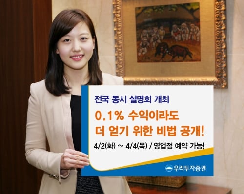 우리투자증권, 전국 영업점 동시 설명회 개최