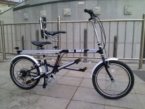 ↑2011년 특허등록된 2인용자전거 'DIA BIKE'('탄뎀'과 스펙 유사, ⓒ산타바이크)