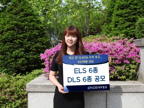KDB대우증권, ELS 6종·DLS 6종 공모