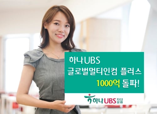 하나UBS자산, 글로벌멀티인컴플러스펀드 1000억 돌파