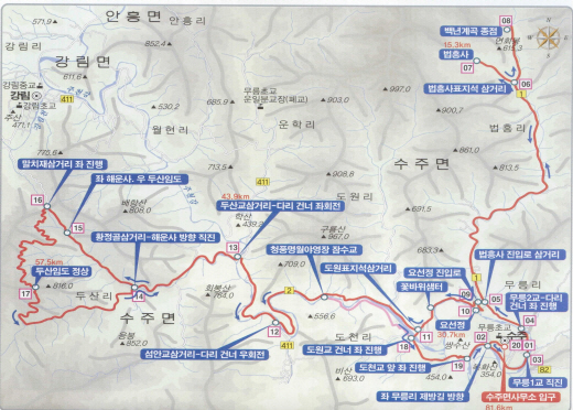주천강 MTB코스도/이미지=영월군·홍병희