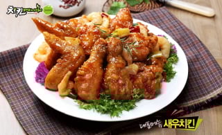 ▲ 배달음식 1위는 치킨 (사진자료=치킨매니아 새우치킨)