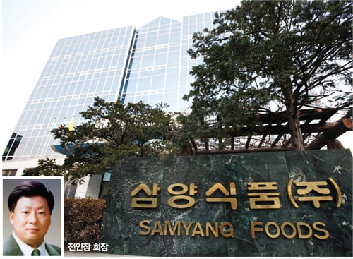 롯데처럼? 라면원조 오너 '전인장의 탈선'