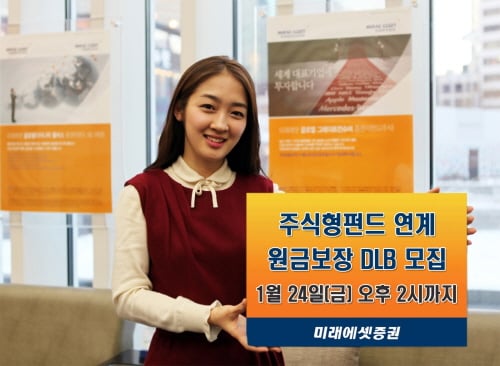 미래에셋증권, 원금보장 주식형펀드 연계 DLB 등 출시