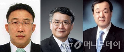 신임 사외이사로 추천된 안동현 교수, 선우영 변호사, 김일섭 총장.(왼쪽부터)