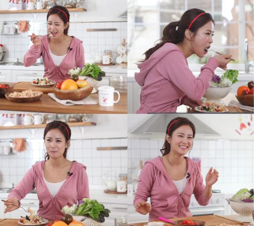 김지민 시리얼 먹방 비하인드 컷..’시리얼 가득, 웃음도 가득'