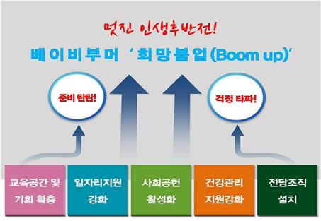 베이비부머 응원 종합계획 비전체계도. /자료제공=서울시
