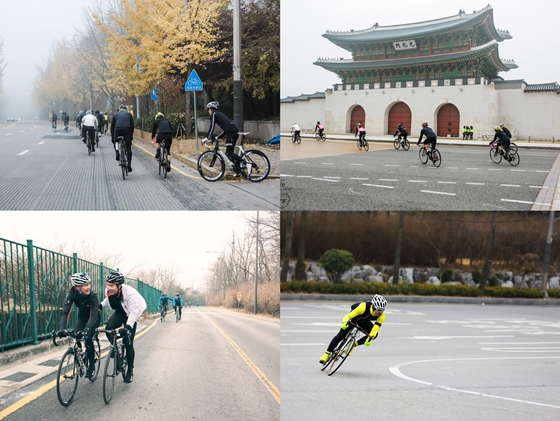 북악스카이웨이서 자전거 라이딩을 즐기는 사람들 이모저모/사진제공=무브사이클링미디어그룹