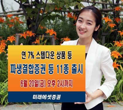 미래에셋증권, ELS·ELB 11종 20일까지 판매