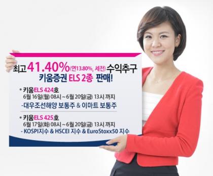 키움증권, 연 최고 13.80% 수익추구 ELS 판매
