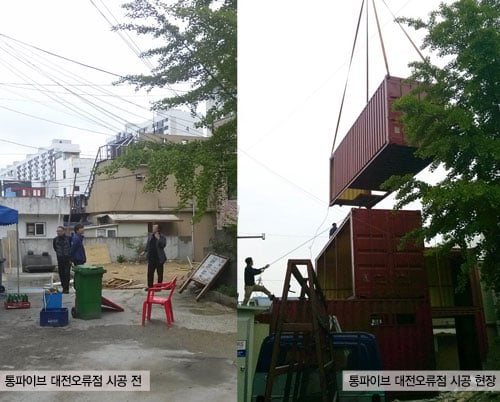 폐 컨테이너의 ‘대변신’ 친환경 컨테이너하우스 매장이 뜬다