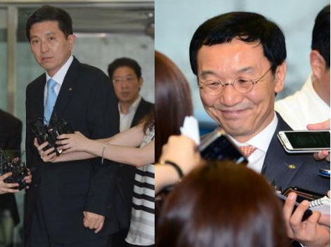 사진=뉴스1/ (사진 왼쪽부터) 임영록 KB금융그룹 회장, 이건호 KB국민은행장