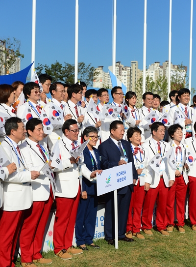 인천아시안게임 대한민국 선수단 /사진=뉴스1