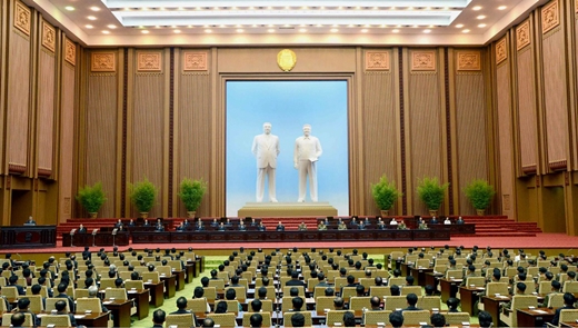 김정은은 지난달 25일 평양 만수대의사당에서 열린 최고인민회의에도 불참했다. /사진=노동신문, 뉴스1 제공