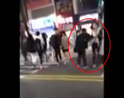 수원역 '어깨 깡패' 검거 /사진=유튜브 캡처