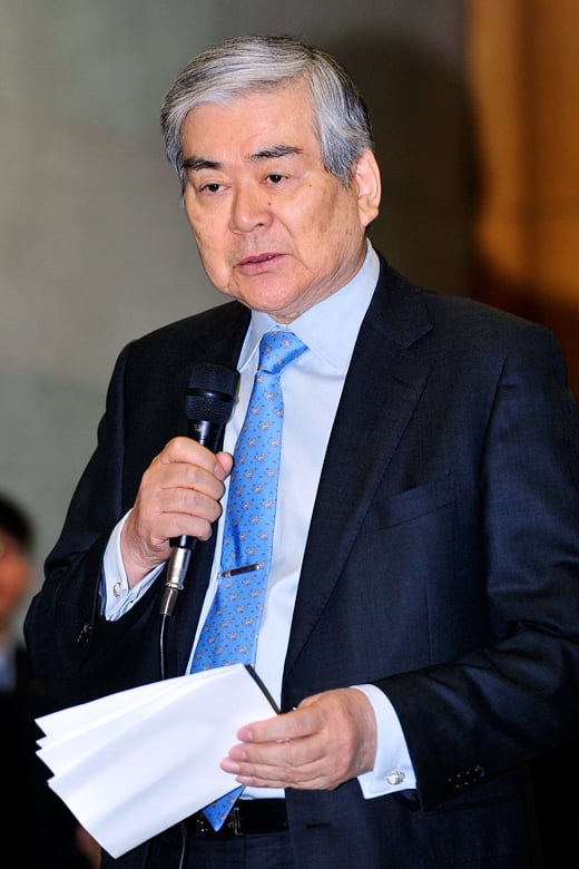 [MW사진] ‘땅콩 리턴’ 입장 발표하는 조양호 회장
