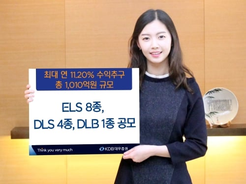 KDB대우증권, 파생결합상품 13종 판매
