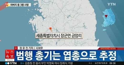'세종시 편의점 총기사고' /사진=YTN뉴스 캡처