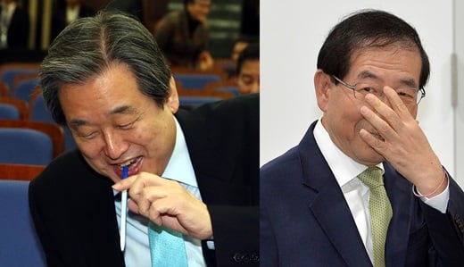 '공무원연금 개혁' 새누리당 김무성 대표(왼쪽)와 박원순 서울시장. /사진=뉴스1