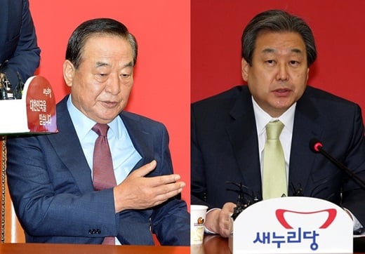 '김무성 서청원' 새누리당 서청원 최고위원(왼쪽)과 김무성 대표. /사진=뉴스1